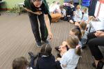 Miles trip: Students at Chinchilla Christian College engage with Dr Rebecca Larkin.